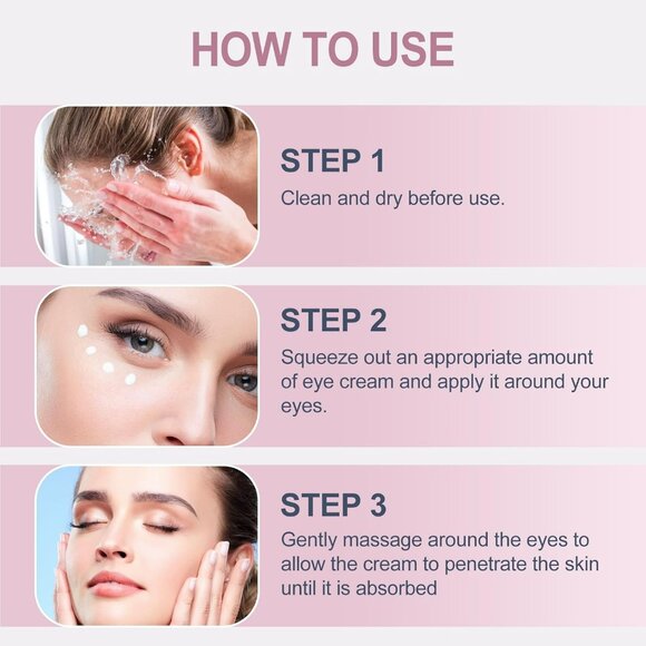 Temporary Eye Tightener Eye Cream,0.68 oz Instantly Reduces Puffiness - NEW - Picture 7 of 7